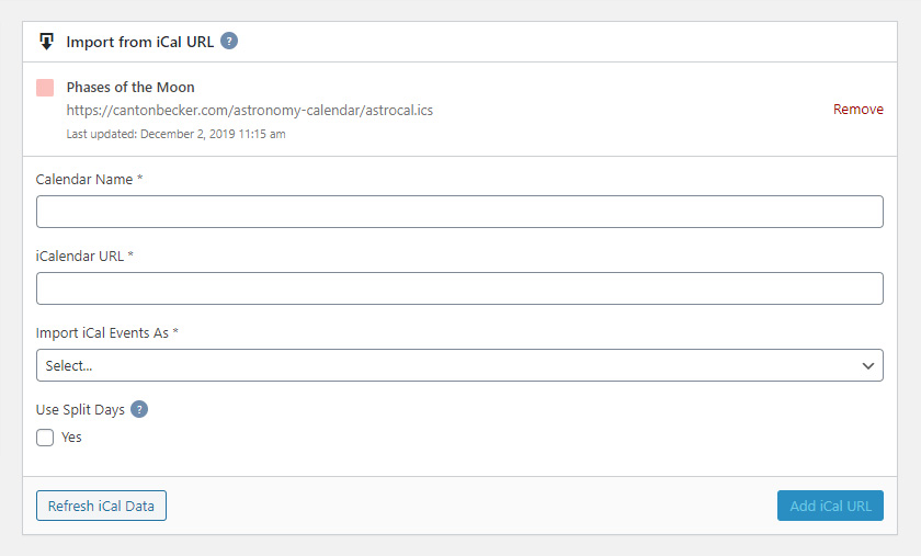 Import Or Sync A Calendar With ICal WP Simple Booking Calendar